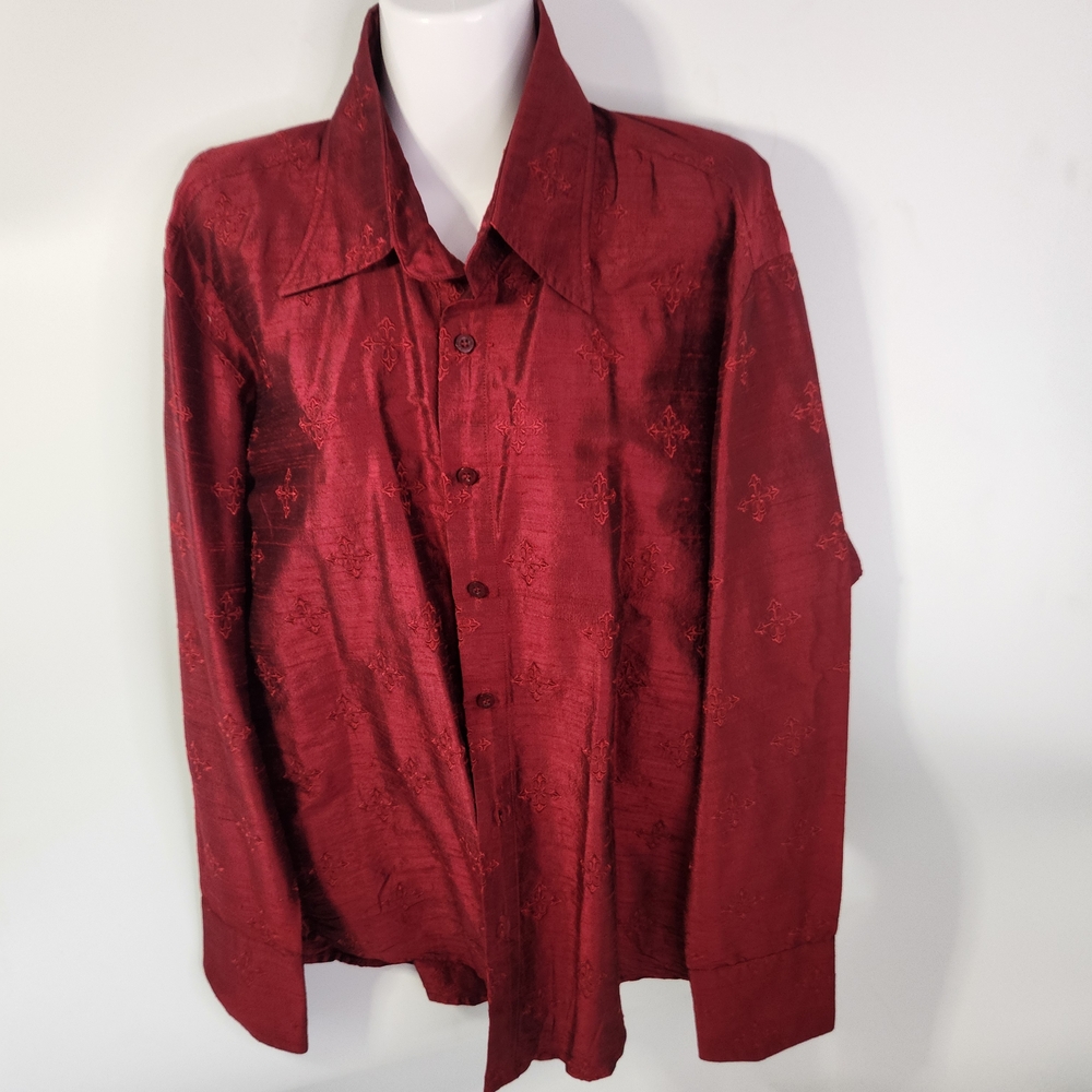 Men's Rich Red Dress Shirt
